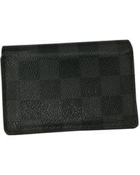 Louis Vuitton Leinen Kleinlederwaren - Schwarz