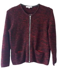 Sandro Burgundy Cotton Knitwear - Purple
