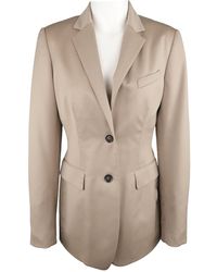 Burberry Wolle Blouson - Natur