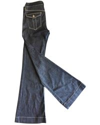 Burberry Blue Cotton Jeans