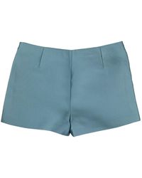 Valentino \n Blue Polyester Shorts