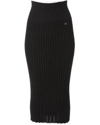 Chanel Halblang Rock - Schwarz