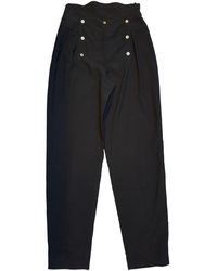 Chanel Pantaloni in viscosa nero