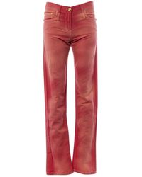 Chanel Jeans en Coton Rose - Rouge