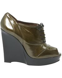 Marni Lackleder Pumps - Grün