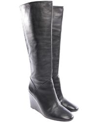 Diane von Furstenberg Leder stiefel - Schwarz