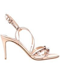Valentino Rockstud Leder Pumps - Mettallic