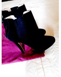 Diane von Furstenberg Leder Stiefeletten - Schwarz