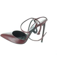 Tom Ford \n Burgundy Cloth Heels - Multicolour