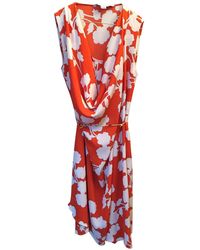 Diane von Furstenberg Seide Midi kleid - Rot