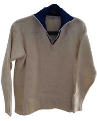 Sandro White Wool Knitwear
