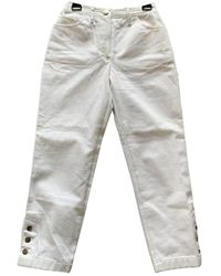 Chanel Jeans a sigaretta - Bianco