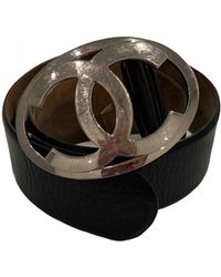 Chanel Leder Gürtel - Mettallic