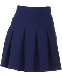 Diane von Furstenberg Jupe \N en Polyester Bleu