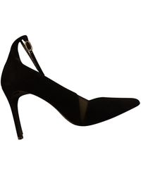 Maje Black Suede Heels