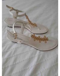 Diane von Furstenberg Leder Flip-flops - Weiß