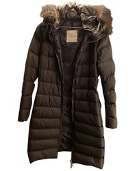 Moncler Mantel Long en Synthétique Vert