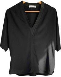 Sandro Seide Bluse - Schwarz