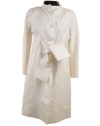 Valentino \n Multicolour Cotton Trench Coat - Natural