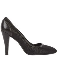 Chanel Pumps Leintuch Schwarz