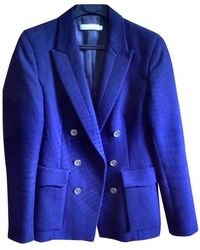 Sandro SS18 Wolle Blazer - Blau