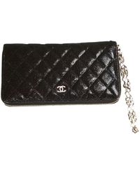 Chanel Cartera Timeless/Classique de Cuero - Negro