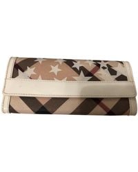 Burberry Cloth Wallet - Natural
