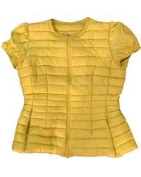 Moncler Mantel en Polyester Jaune