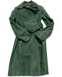 Marni Leder Mäntel - Grün