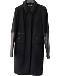 Diane von Furstenberg Wolle Mantel - Schwarz