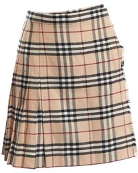 Burberry \n Beige Wool Skirt - Natural