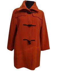 Burberry Wool Dufflecoat - Orange