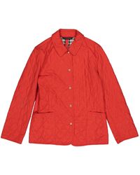 Burberry Giacca in poliestere rosso \N
