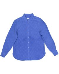 Equipment Seide Hemd - Blau