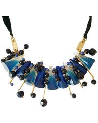 Marni Perlen Colliers - Blau