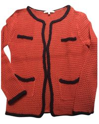 Maje Red Cotton Knitwear