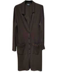 Chanel Gilet lungo in Cachemire - Marrone