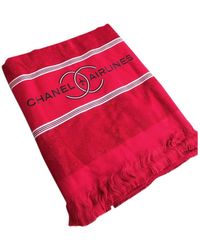 Chanel Costume da bagno in cotone rosso