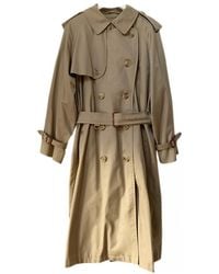 Burberry Wool Trench Coat - Natural