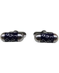 Dior Boutons de manchette en Métal Argenté - Multicolore