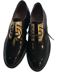 Sandro Black Leather Flats