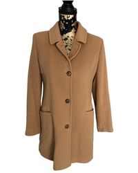 Burberry Wool Coat - Natural