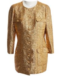 Chanel Cappotto in lana dorato - Metallizzato