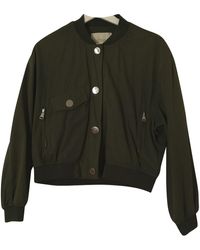 Maje Green Polyester Jacket