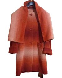 Herno Mantel en Laine Orange