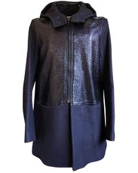 Sandro Purple Wool Coat