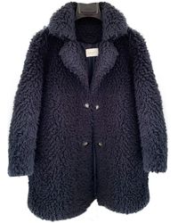 Sandro Spring Summer 2019 Synthetikpelz Mäntel - Blau