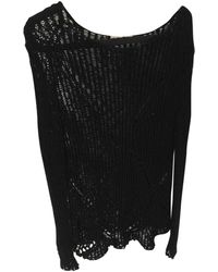 Maje Black Cotton Knitwear