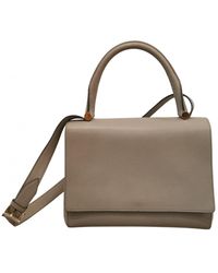 Max Mara Leather Handbag - Grey