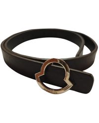 Moncler Ceintures en Cuir Marron